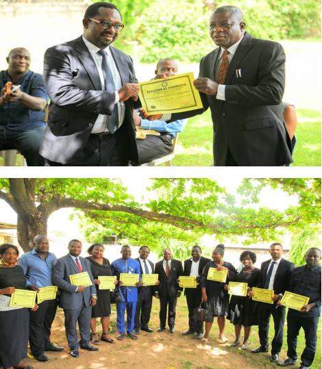 Reciept of Certificates by new Exco