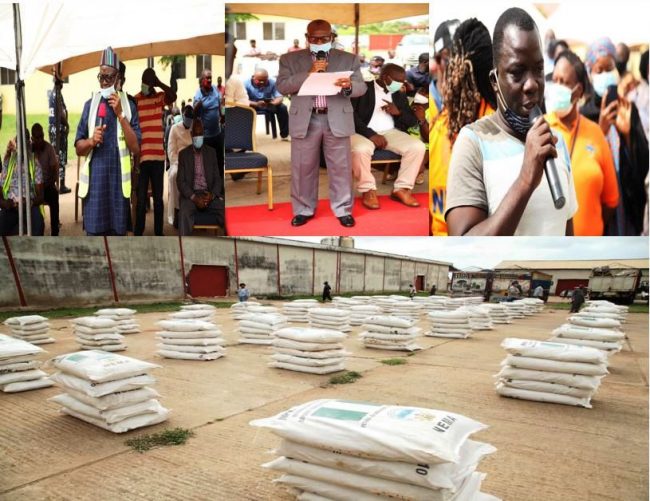 Fertilizer reception ceremony coordinated by the SEMA Boss in Benue