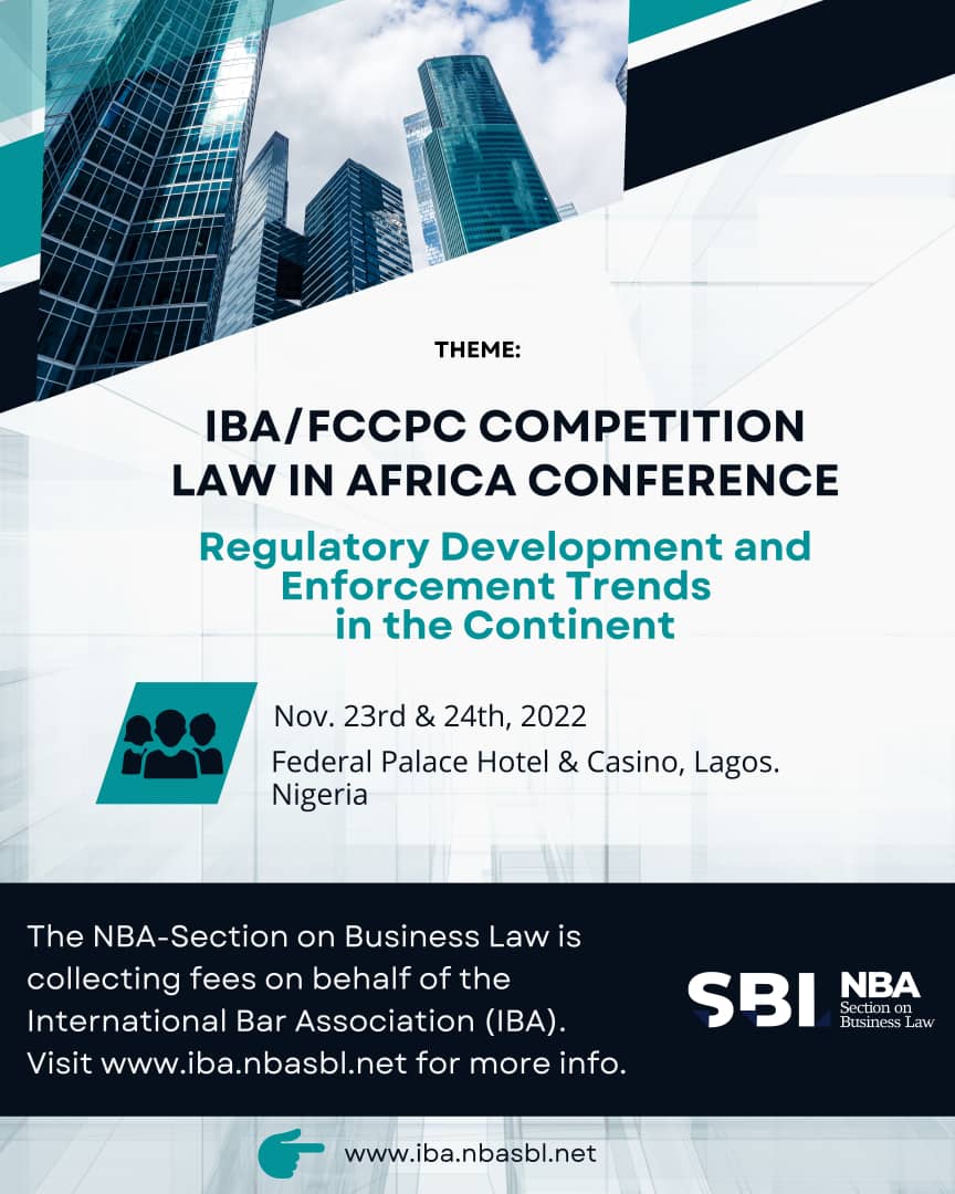 IBA/FCCPC COMPETITION LAW IN AFRICA CONFERENCE: