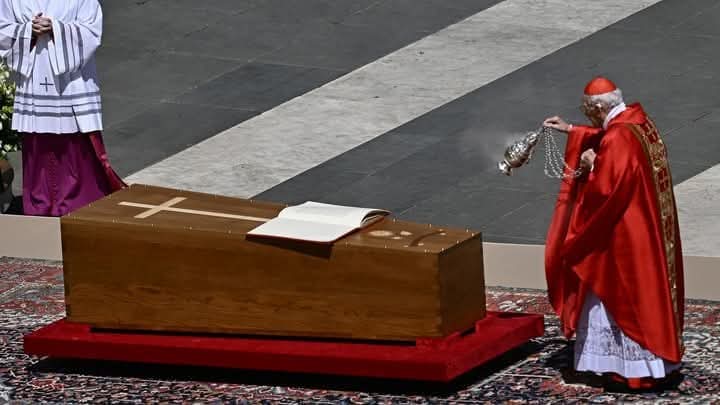 POPE FRANCIS FNALLY GOES TO HIS FINAL RESTING PLACE